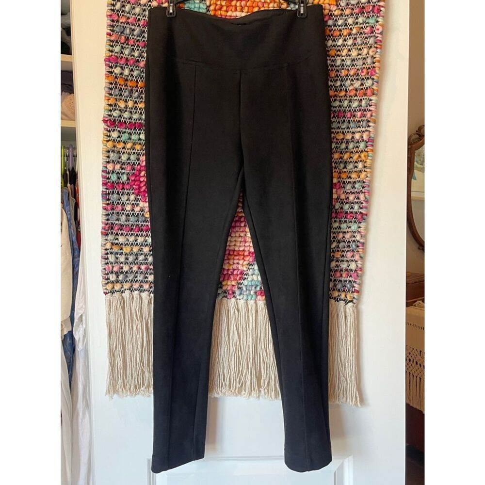 Andrew Marc Black Slim Ponte Stretch Pants